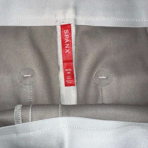 Spanx Silver Linings On-the-Go Slim Straight Ankle Pant White sz Medium - NWT - Picture 6 of 7